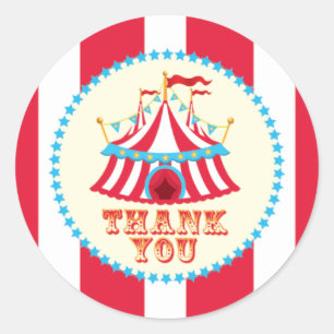 Karneval, Circus Zent, Danke, Aufkleber