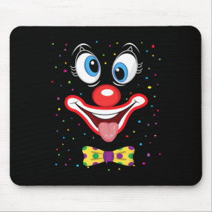 Karneval Clown Gesicht Circus Kostüm Kinder Männer Mousepad