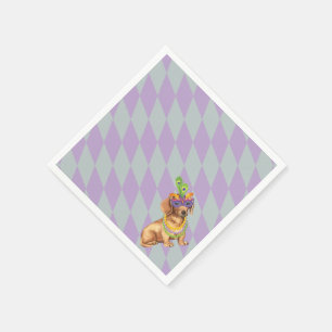 Karneval-Dackel Serviette