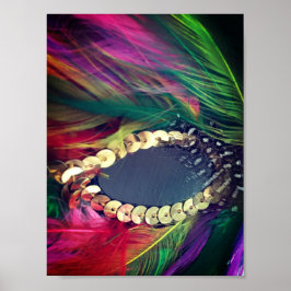 Karneval Feather Mask Poster