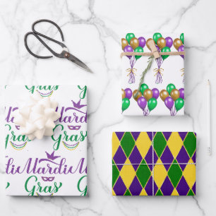 Karneval-Feier Geschenkpapier Set