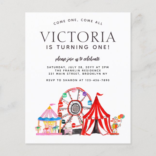 Karneval Festival Party Geburtstag Flyer (Vorne)