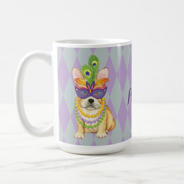 Karneval Frenchie Kaffeetasse (Links)