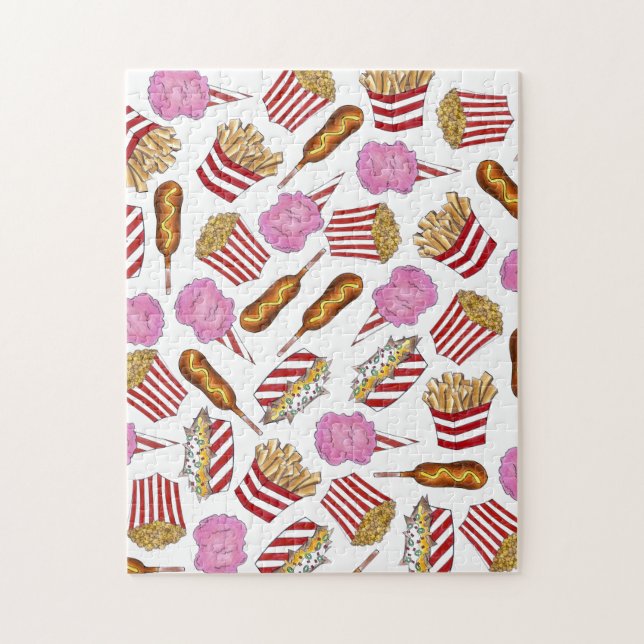 Karneval Futter Nachos Corndog Cotton Candy (Vertikal)