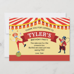 Karneval Geburtstagsparty Danke Karte