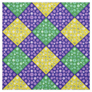 Karneval-Harlekin-Diamant-Karnevals-Muster Stoff