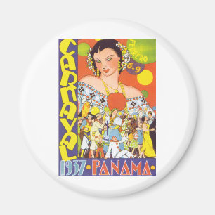 Karneval in Panama Magnet