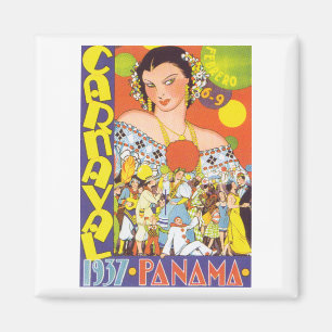 Karneval in Panama Magnet