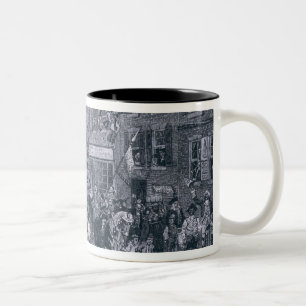 Karneval in Philadelphia Zweifarbige Tasse