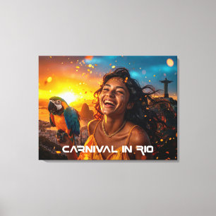 KARNEVAL IN RIO LEINWANDDRUCK