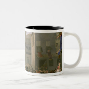 Karneval in Rom, c.1650-51 Zweifarbige Tasse
