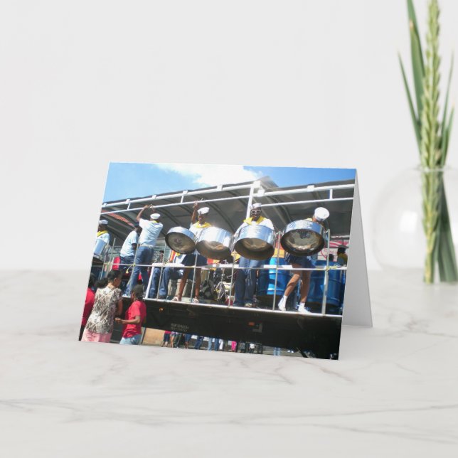 Karneval in San Fernanado Trinidad Karte (Vorderseite)