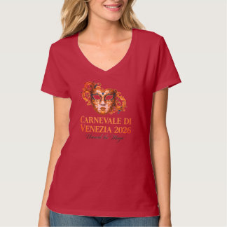 Karneval in Venedig 2026 - Venetianische Maske T-S T-Shirt