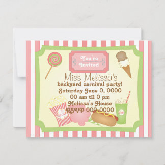 Karneval-Leckereien Einladung