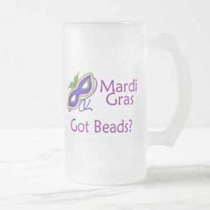 Karneval-lila Maske Mattglas Bierglas