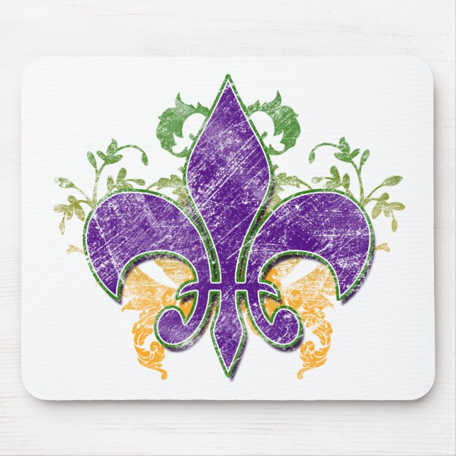 Karneval-LilieGrunge Mousepad (Vorne)