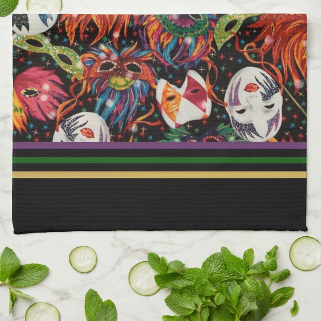 Karneval-Masken 2 Handtuch (Gefaltet)