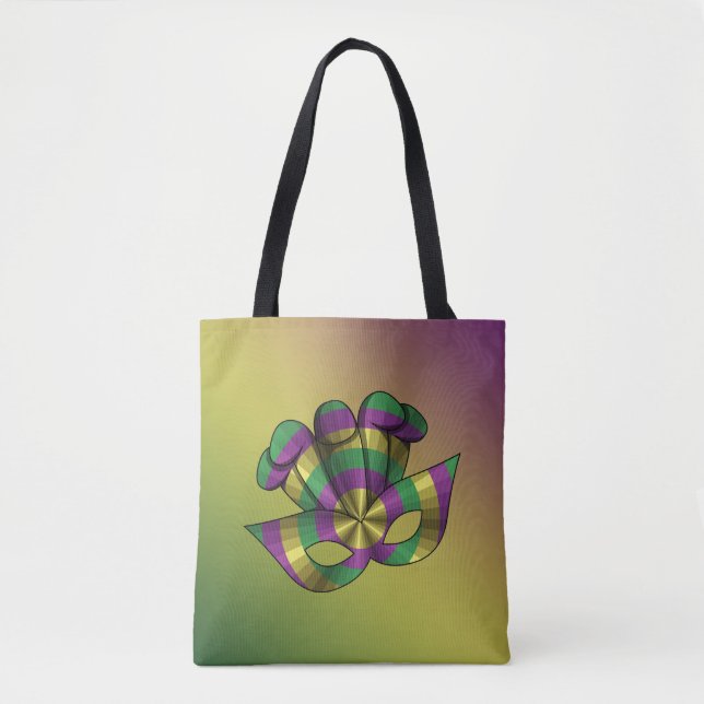 Karneval-Masken-ganz vorbei - Druck-Tasche Tasche (Vorderseite)