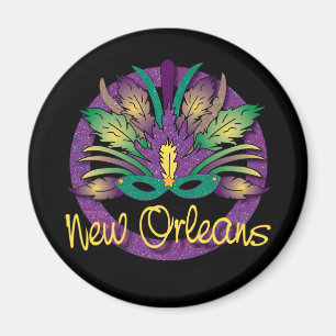 Karneval-Masken-Magnet - New Orleans, LA Magnet