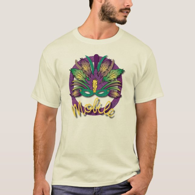 Karneval-Masken-T - Shirt - Mobile, AL (Vorderseite)