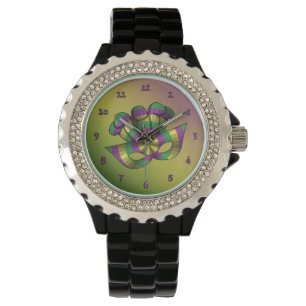 Karneval-Masken-Uhr Armbanduhr