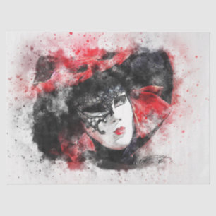 Karneval Masquerade Maske 12 Decoupage Seidenpapier