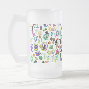 Karneval Mattglas Bierglas