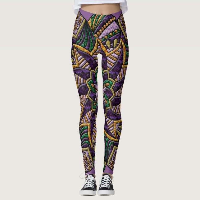 Karneval-Medaillon Leggings (Vorderseite)