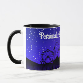Karneval Nacht Sommermesse schwarz blau Tasse