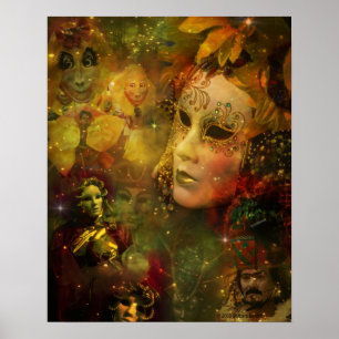 Karneval - New- Orleanskarneval-Pracht Poster