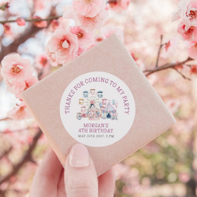 Karneval Niedliche Geburtstag Budget Vielen Dank Runder Aufkleber (Von Creator hochgeladen)