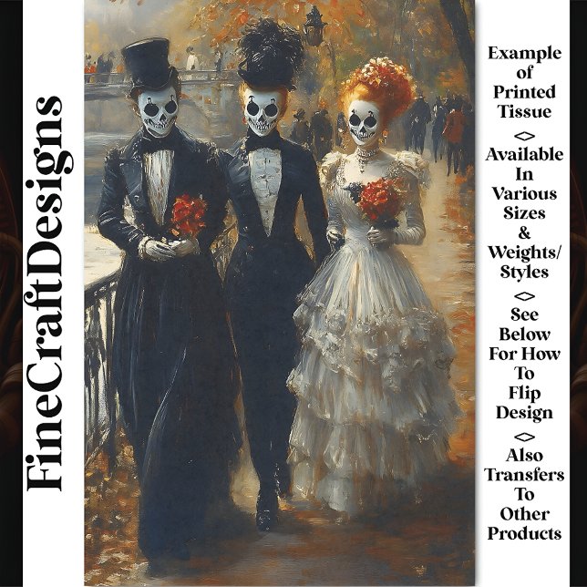 Karneval Noir Skull Maske Schauspieler BK2 Decoupa Seidenpapier (Von Creator hochgeladen)