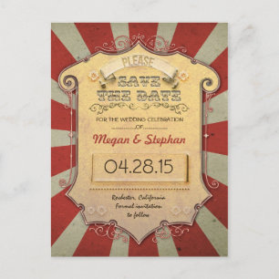 Karneval- oder Zirkustierkarten Ankündigungspostkarte