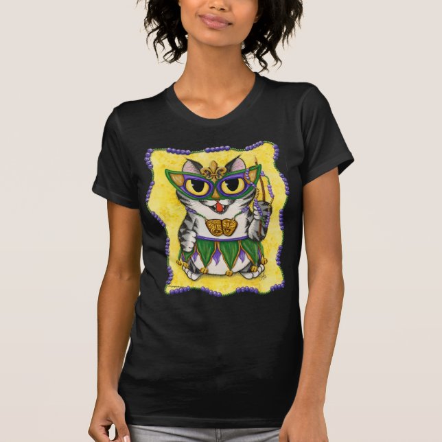 Karneval-Party-Katzen-New- T-Shirt (Vorderseite)