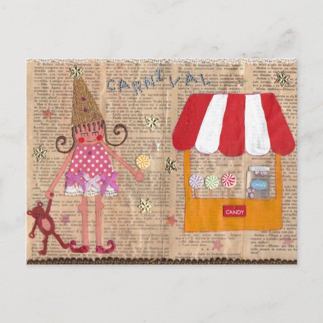 Karneval Postkarte (Vorderseite)