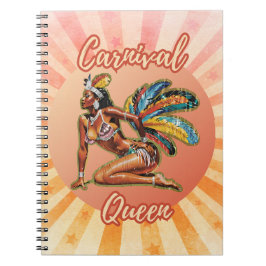 Karneval Queen Caribbean SpirituosenNotebook Notizblock