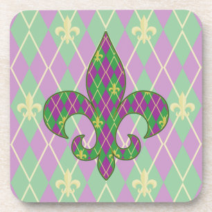 Karneval Raute Square Untersetzer