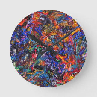 Karneval Runde Wanduhr