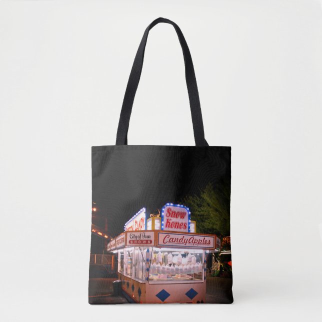 Karneval-Snackbude Tasche (Vorderseite)