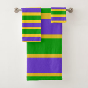 Karneval Stripes Farben Badhandtuch Set