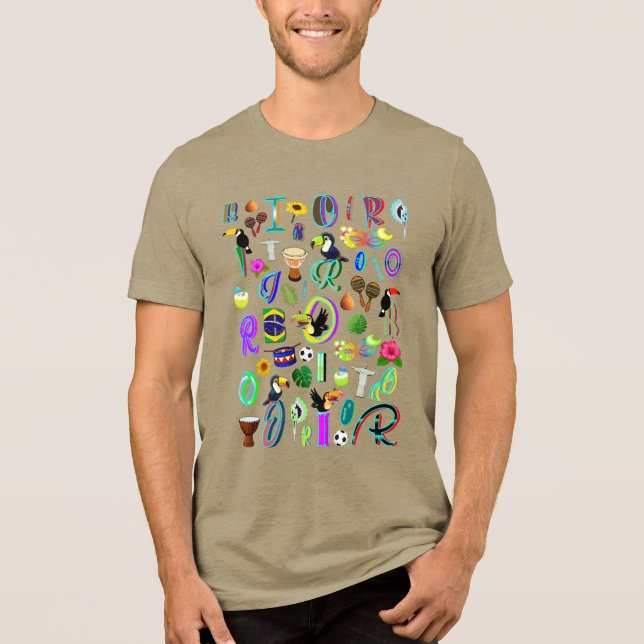 Karneval Tri-Blend Shirt (Vorderseite)