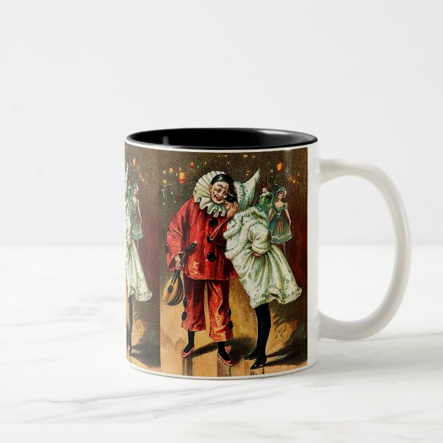 Karneval: Vertraute Zweifarbige Tasse (Rechts)