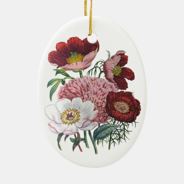 Karneval von Blume Keramik Ornament (Hinten)