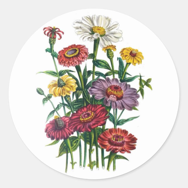 Karneval von Blume Runder Aufkleber (Vorderseite)