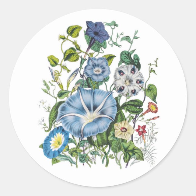 Karneval von Blume Runder Aufkleber (Vorderseite)