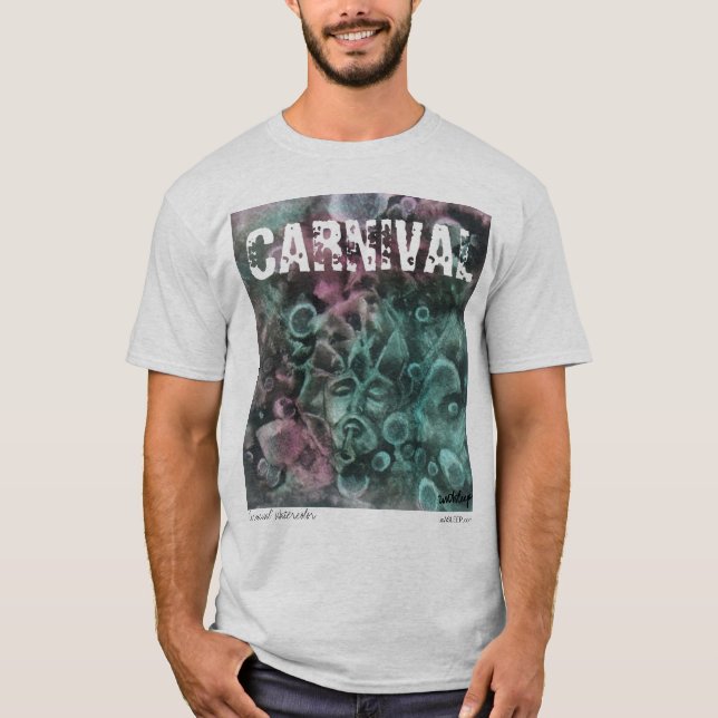 "Karneval" Watercolor-T - Shirt durch unASLEEP (Vorderseite)