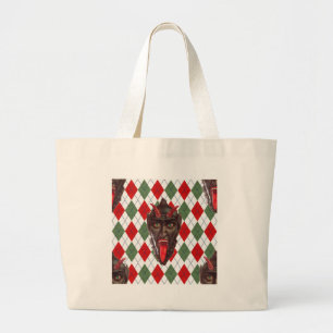 Karneval Weihnachten Krampus Jumbo Stoffbeutel