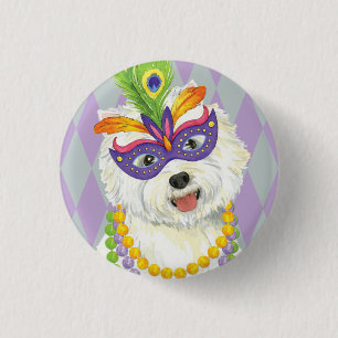 Karneval Westie Button