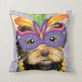 Karneval Yorkie Kissen