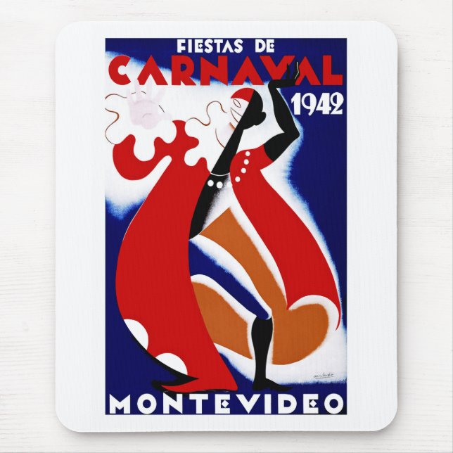 Karnevalfeiern ~ Montevideo Mousepad (Vorne)